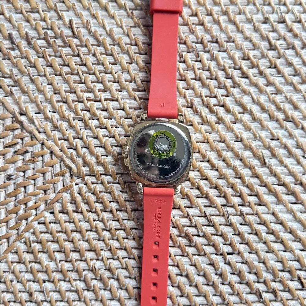 Coach Gold and Coral Smartwatch